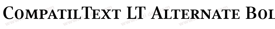 CompatilText LT Alternate Bold Small Caps字体转换